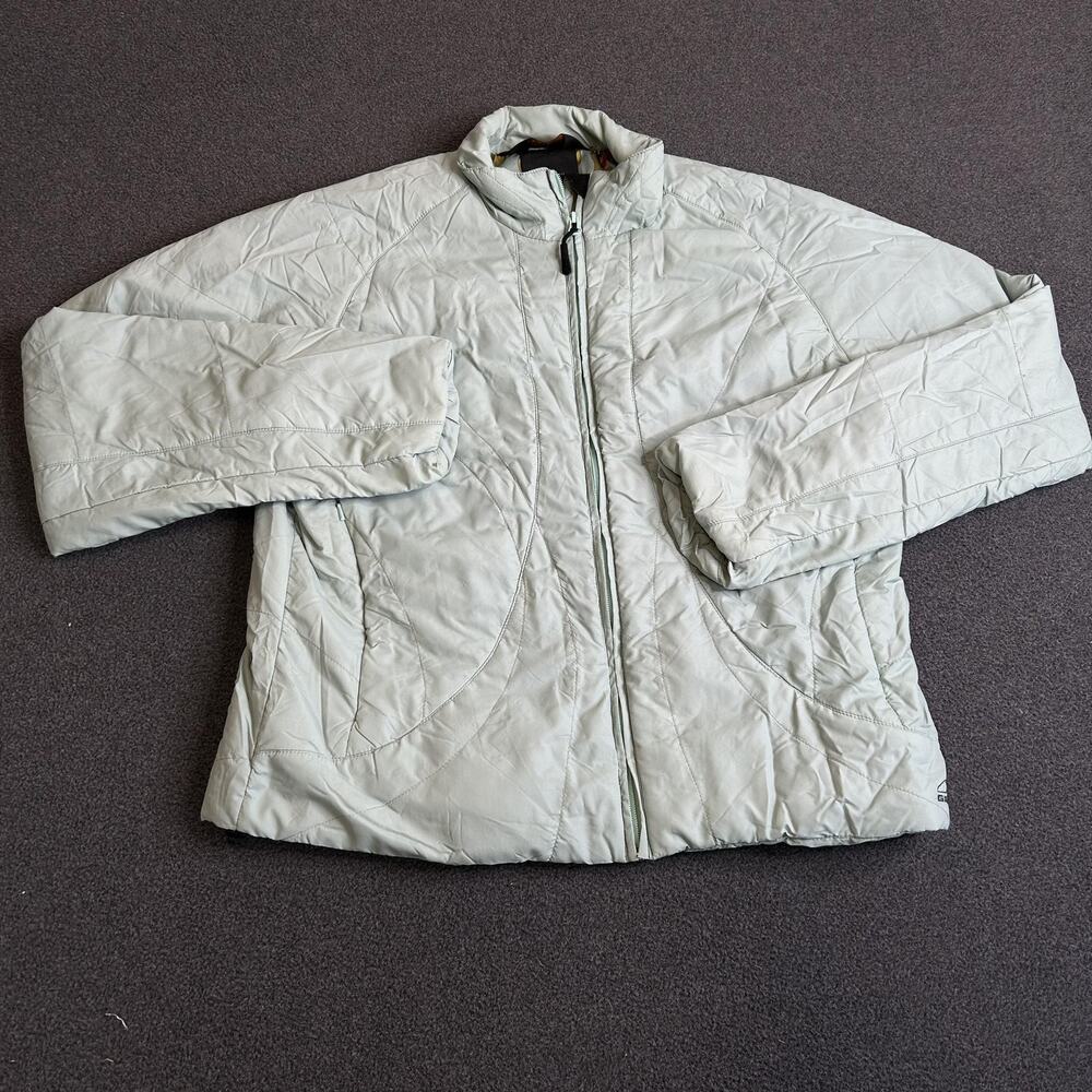 GoLite Jacket Womens XL Green Thermolite Insulated Full Zip Lightweight Lined
